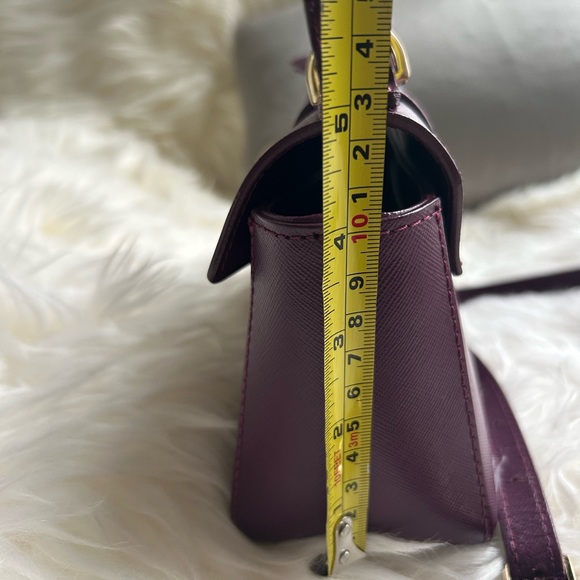 Patrizia Pepe purple leather Hand bag with a shoulder strap - Picture 12 of 12